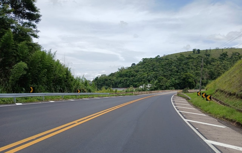 EPR Via Mineira libera tráfego em trecho de Santos Dumont após obras de recuperação da BR-040